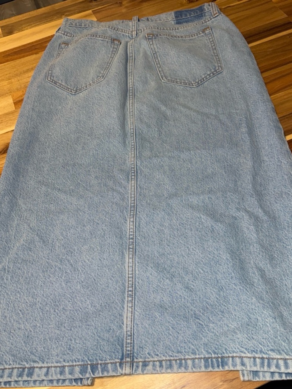Abercrombie & Fitch Light Blue Straight Denim Skirt